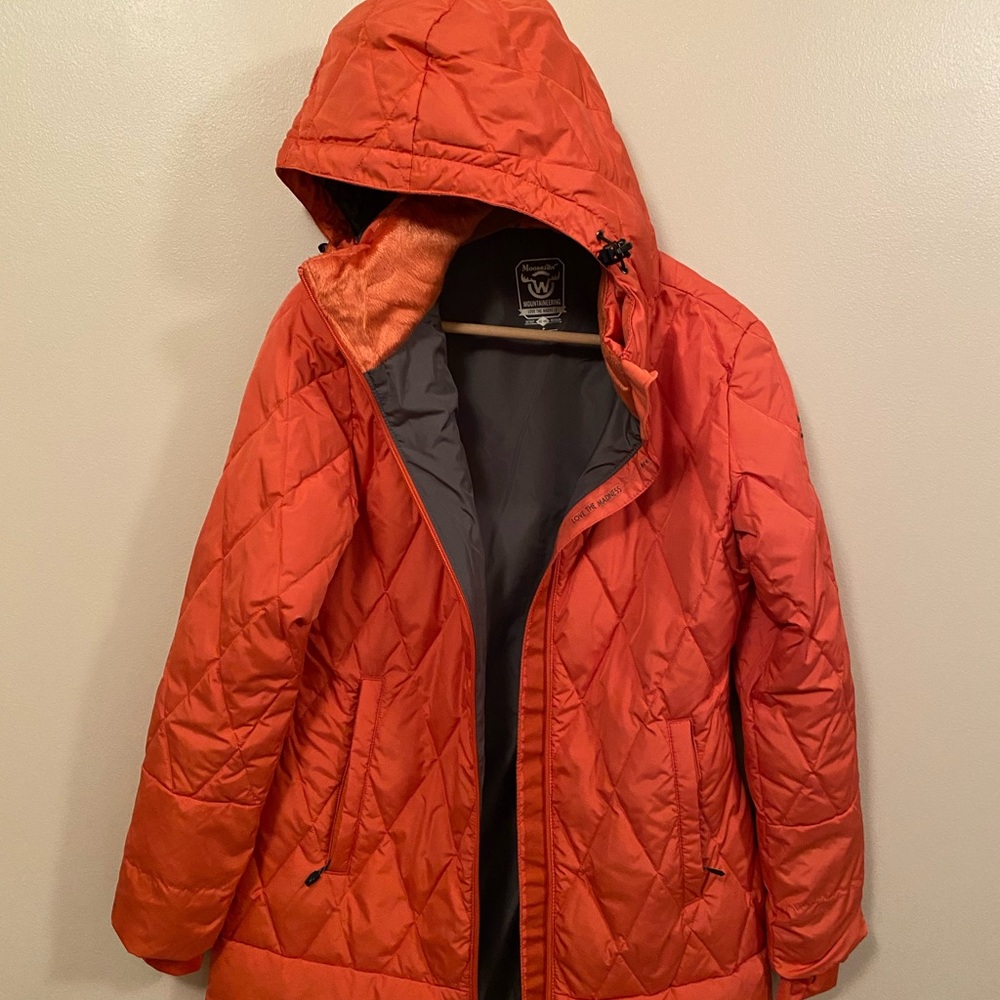 Moosejaw Vibrant Orange Quilted Ski Jacket